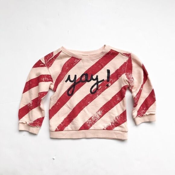 Artclass NWOT striped yay sweatshirt 12m - Picture 2 of 3
